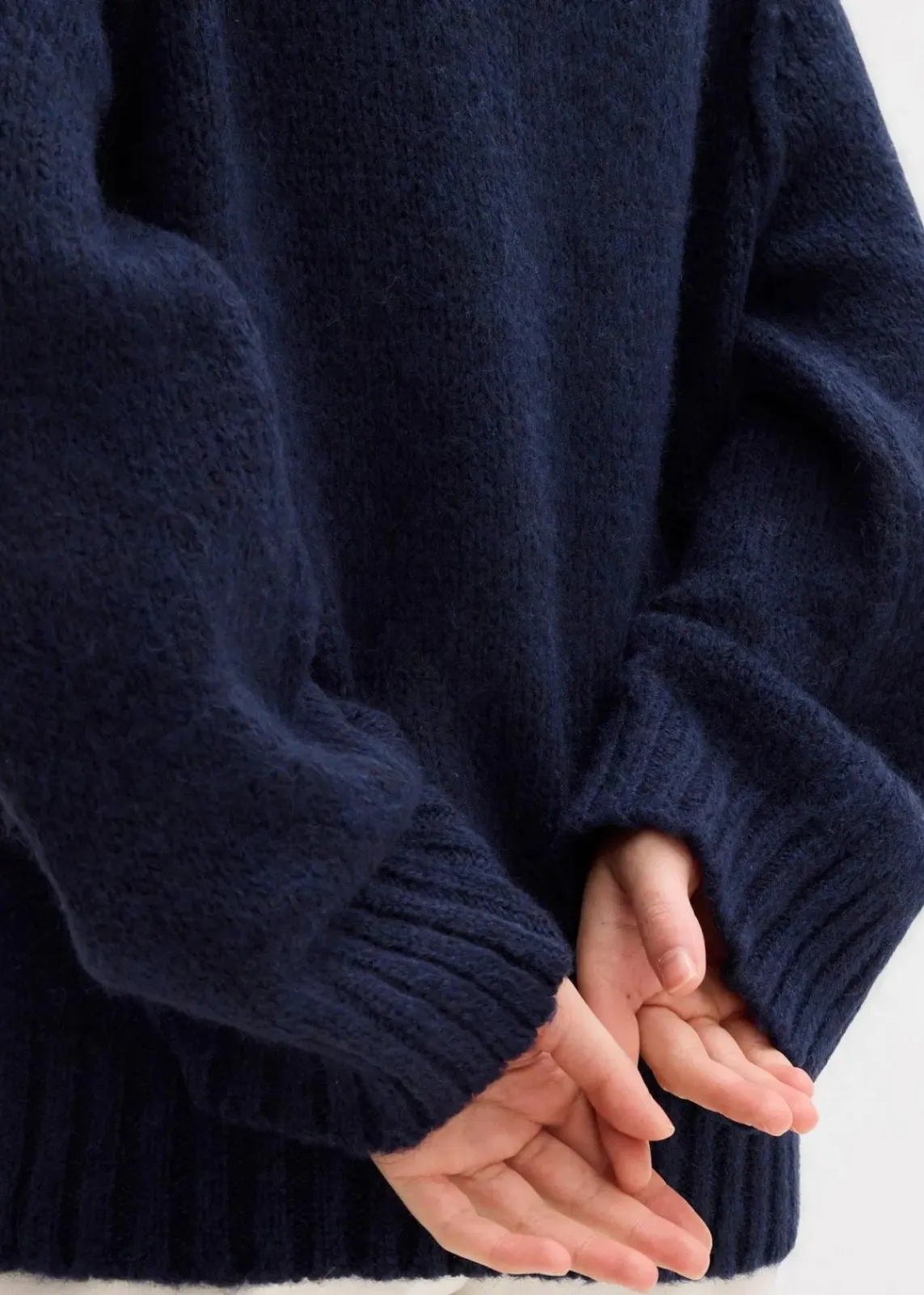 bonprix Bekleidung·Umstandsmode|Strickmode^Oversize Grobstrickpullover dunkelblau