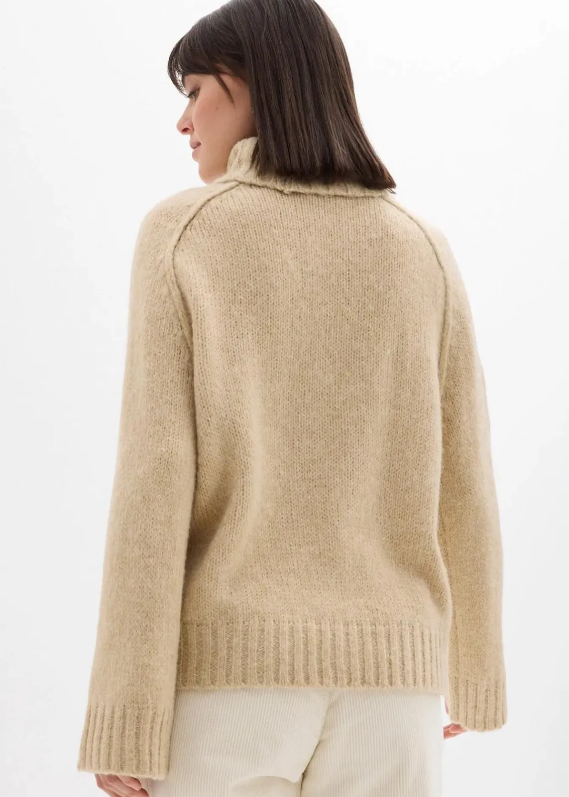 bonprix Bekleidung·Umstandsmode|Strickmode^Oversize Grobstrickpullover hellsand