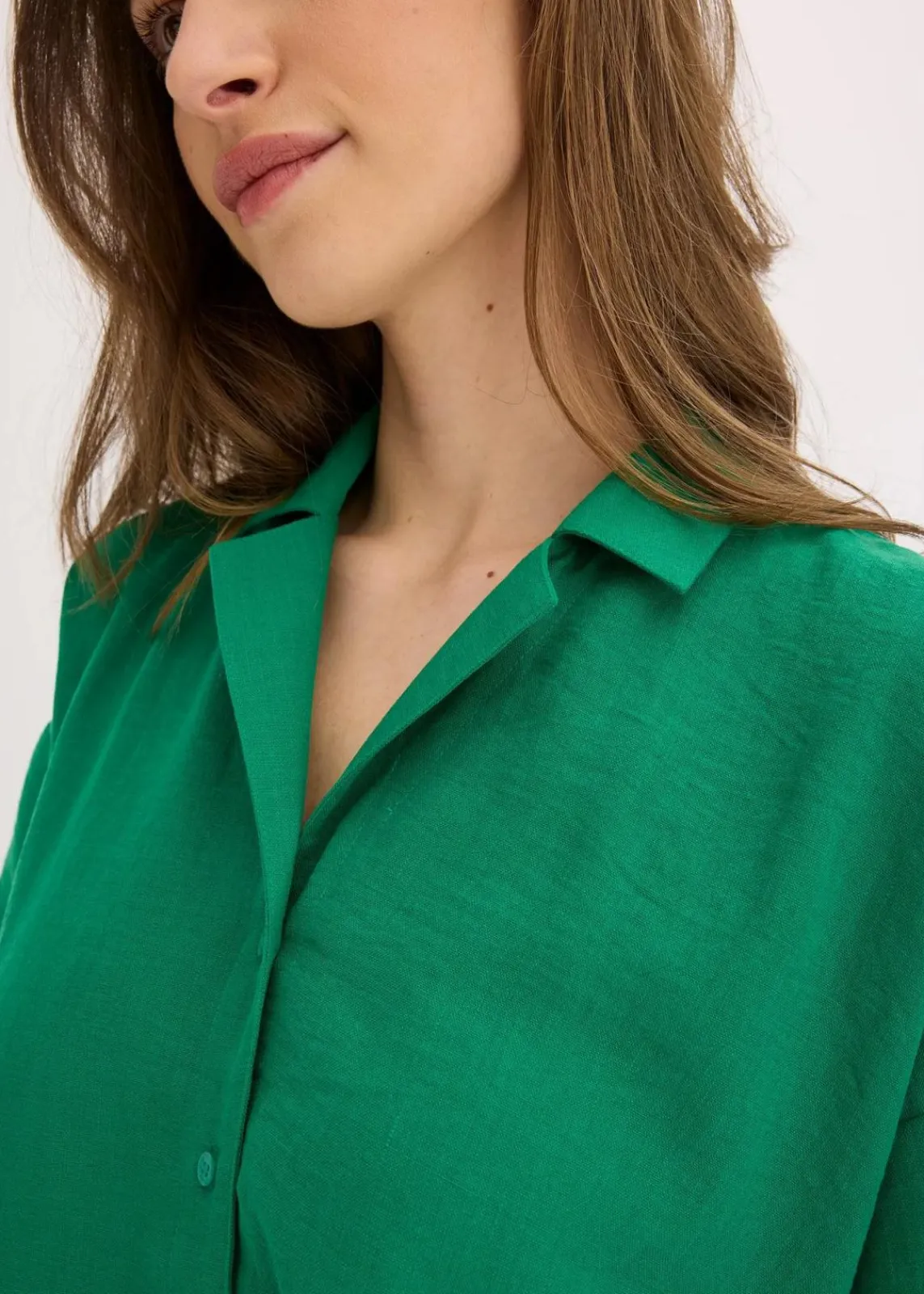 bonprix Bekleidung·Jacken & Mäntel|Blusen & Tuniken^Oversize Hemdbluse edelsteingrün