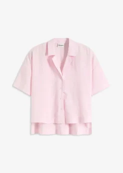 bonprix Nachhaltigere Materialien|Blusen & Tuniken^Oversize Hemdbluse kristallrosa