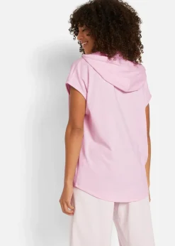 bonprix Sweat|Sportbekleidung^Oversize Hoodie puderflieder meliert