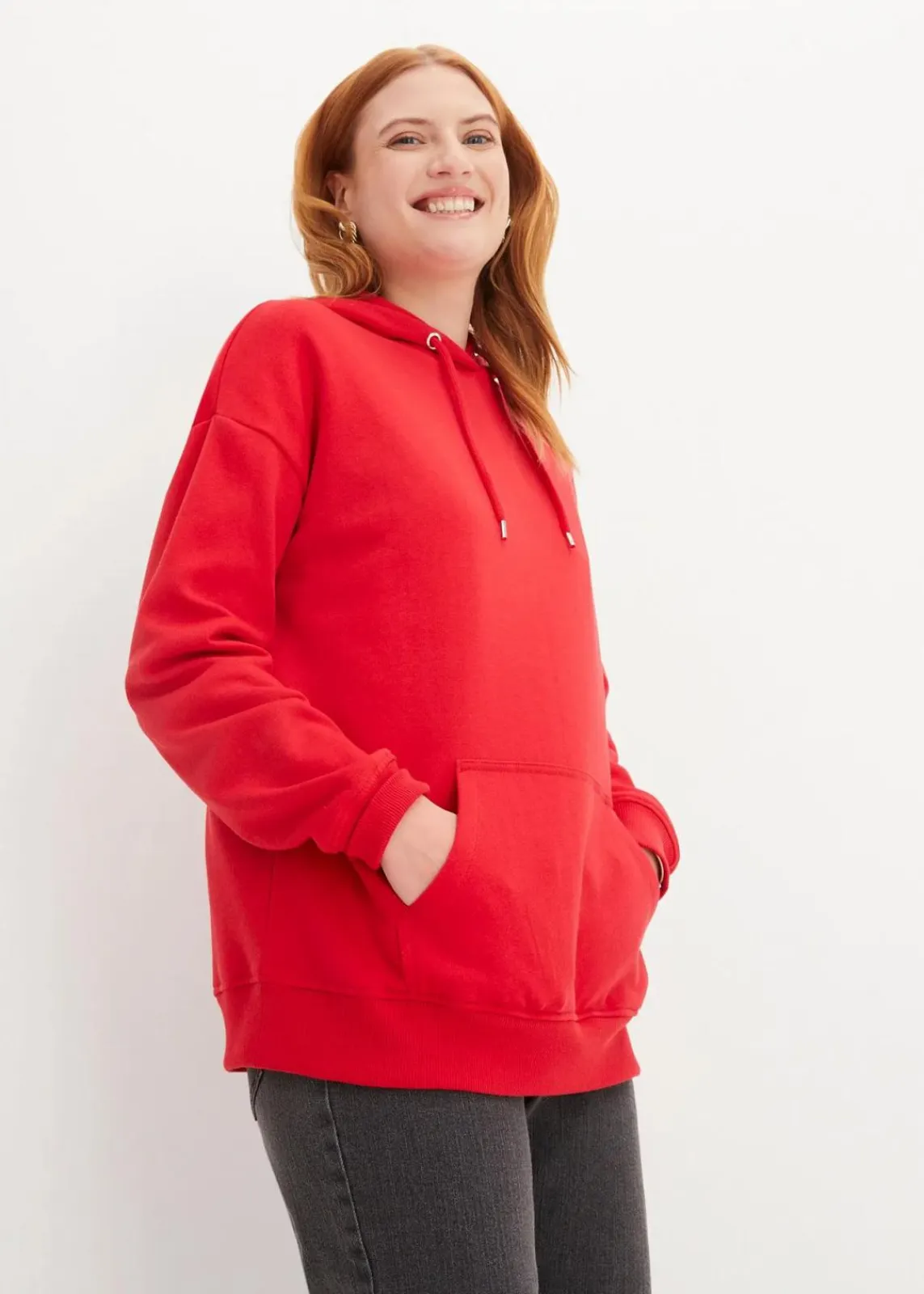 bonprix Sweat|Basics^Oversize Hoodie rot