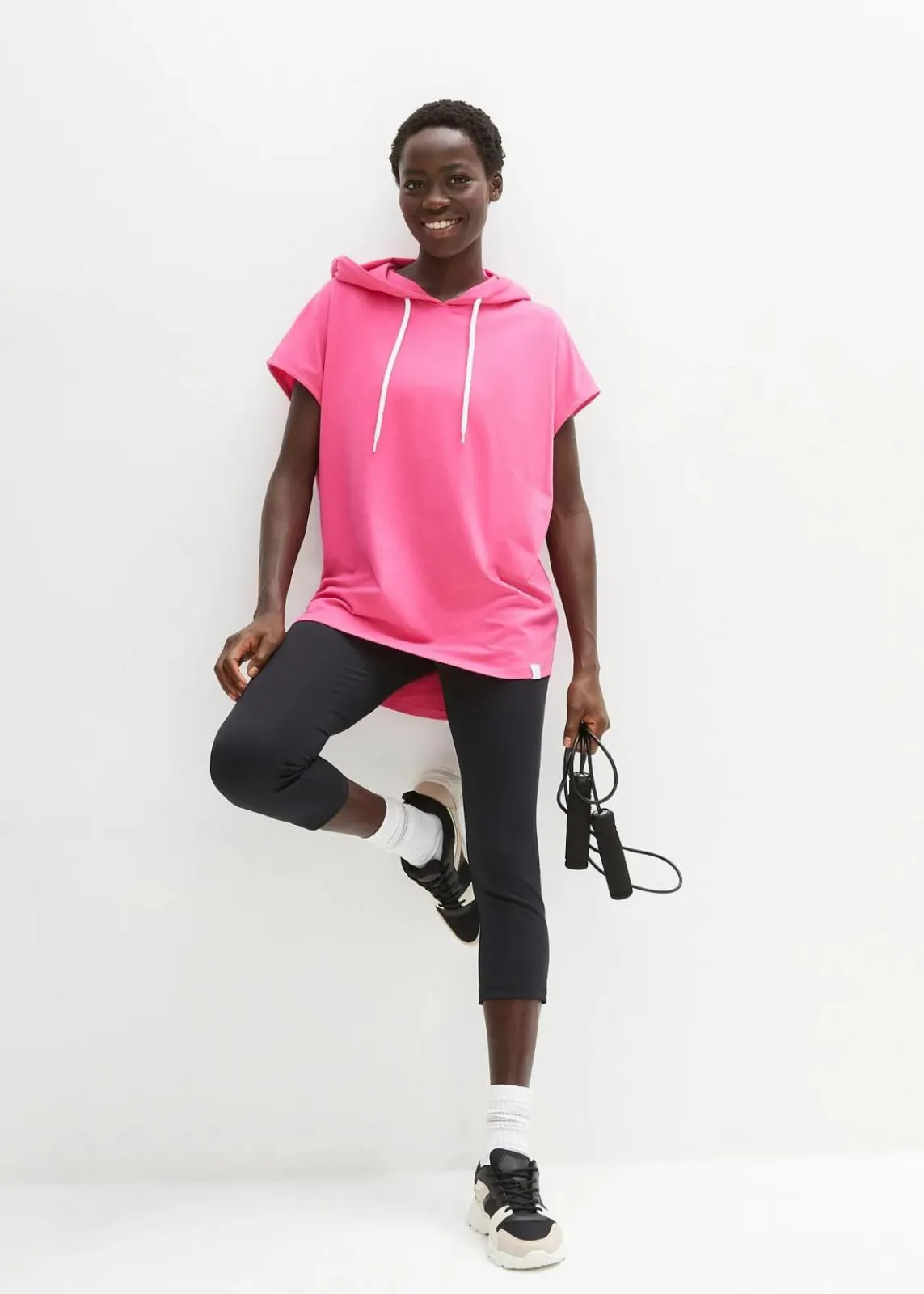 bonprix Sweat|Sportbekleidung^Oversize Hoodie pinklady