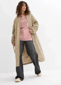 bonprix Bekleidung·Blusen & Tuniken|Sweat^Oversize Hoodie aus reiner Bio-Baumwolle rosenholz bedruckt