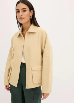 bonprix Bekleidung·Hosen|Jacken & Mäntel^Oversize Jacke beige