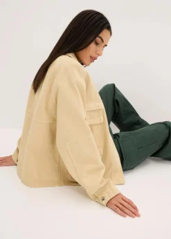 bonprix Bekleidung·Hosen|Jacken & Mäntel^Oversize Jacke beige