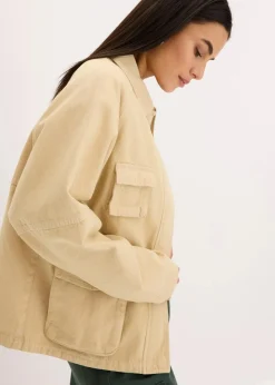 bonprix Bekleidung·Hosen|Jacken & Mäntel^Oversize Jacke beige
