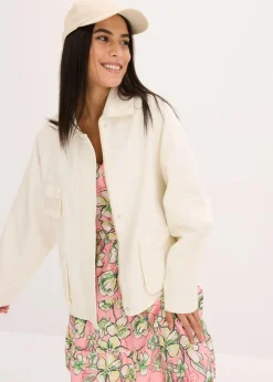 bonprix Jacken & Mäntel|Bekleidung·Hosen^Oversize Jacke natur