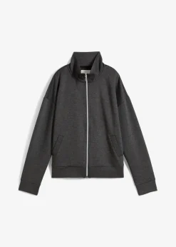bonprix Bekleidung·Hosen|Jacken & Mäntel^Oversize Jacke aus Viskose-Mix anthrazit meliert meliert