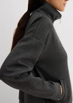 bonprix Bekleidung·Hosen|Jacken & Mäntel^Oversize Jacke aus Viskose-Mix anthrazit meliert meliert