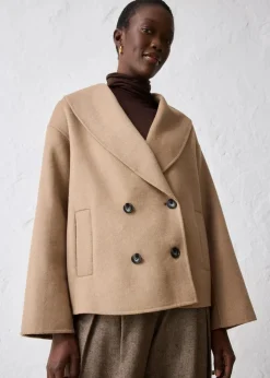 bonprix Bekleidung·Hosen|Jacken & Mäntel^Oversize Jacke aus weichem Woll-Mix khakibeige