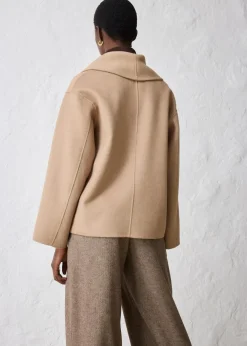 bonprix Bekleidung·Hosen|Jacken & Mäntel^Oversize Jacke aus weichem Woll-Mix khakibeige