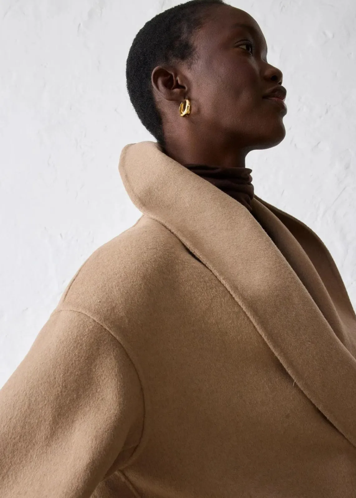 bonprix Bekleidung·Hosen|Jacken & Mäntel^Oversize Jacke aus weichem Woll-Mix khakibeige
