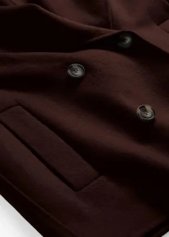 bonprix Premium|Jacken & Mäntel^Oversize Jacke aus weichem Woll-Mix dunkelbraun