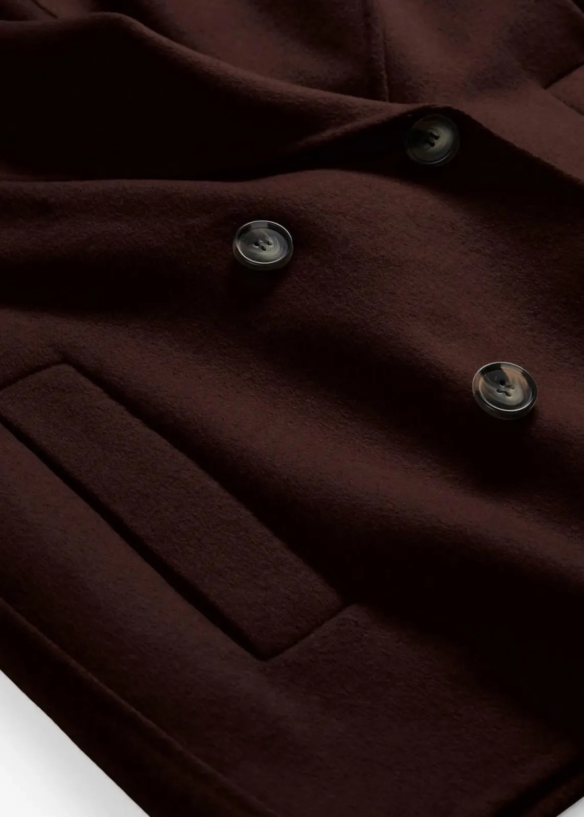 bonprix Premium|Jacken & Mäntel^Oversize Jacke aus weichem Woll-Mix dunkelbraun