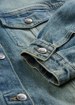 bonprix Bekleidung·Hosen|Jacken & Mäntel^Oversize Jeansjacke hellblau denim used