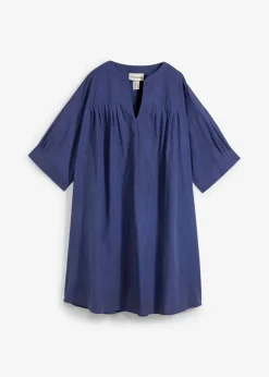 bonprix Kleider|Bekleidung·Pullover & Strickjacken^Oversize Kaftan-Kleid aus reiner Bio-Baumwolle tiefseeblau