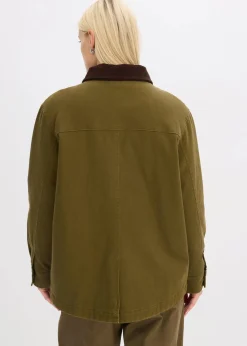 bonprix Jacken & Mäntel^Oversize Parka erdoliv/dunkelbraun