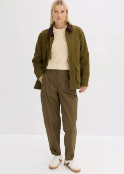 bonprix Jacken & Mäntel^Oversize Parka erdoliv/dunkelbraun