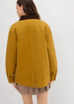 bonprix Jacken & Mäntel^Oversize Parka goldbraun/dunkelbraun