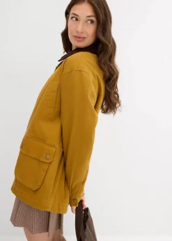 bonprix Jacken & Mäntel^Oversize Parka goldbraun/dunkelbraun