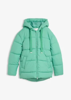 bonprix Jacken & Mäntel|Nachhaltigere Materialien^Oversize Puffer-Jacke perlgrün