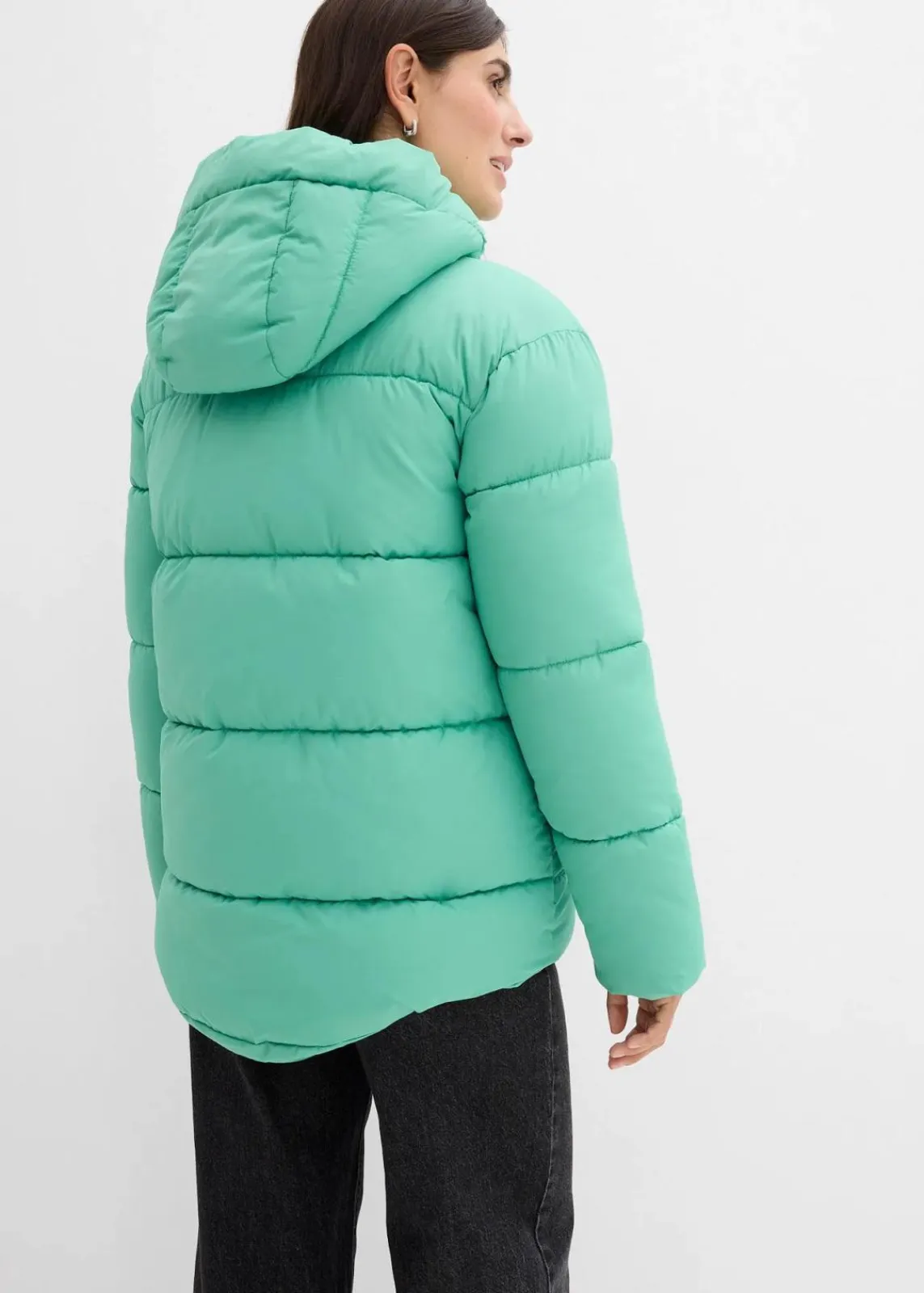 bonprix Jacken & Mäntel|Nachhaltigere Materialien^Oversize Puffer-Jacke perlgrün