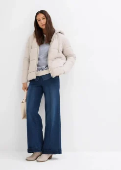 bonprix Jacken & Mäntel|Nachhaltigere Materialien^Oversize Puffer-Jacke kitt