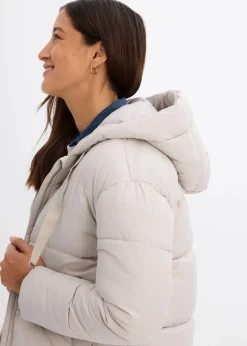 bonprix Jacken & Mäntel|Nachhaltigere Materialien^Oversize Puffer-Jacke kitt
