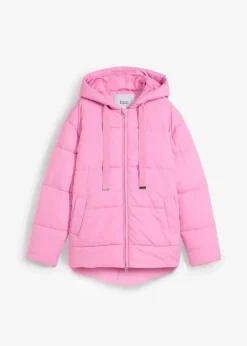 bonprix Bekleidung·Hosen|Nachhaltigere Materialien^Oversize Puffer-Jacke rosapink