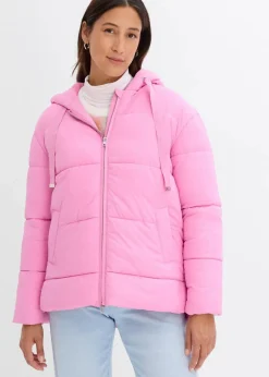 bonprix Bekleidung·Hosen|Nachhaltigere Materialien^Oversize Puffer-Jacke rosapink
