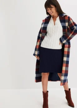 bonprix Bekleidung·Umstandsmode|Strickmode^Oversize Pullover aus weichem Kaschmir-Mix wollweiß