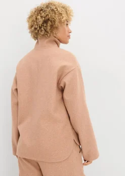 bonprix Bekleidung·Blusen & Tuniken|Zweiteiler & Sets^Oversize Pullover in Wolloptik schokosorbet meliert