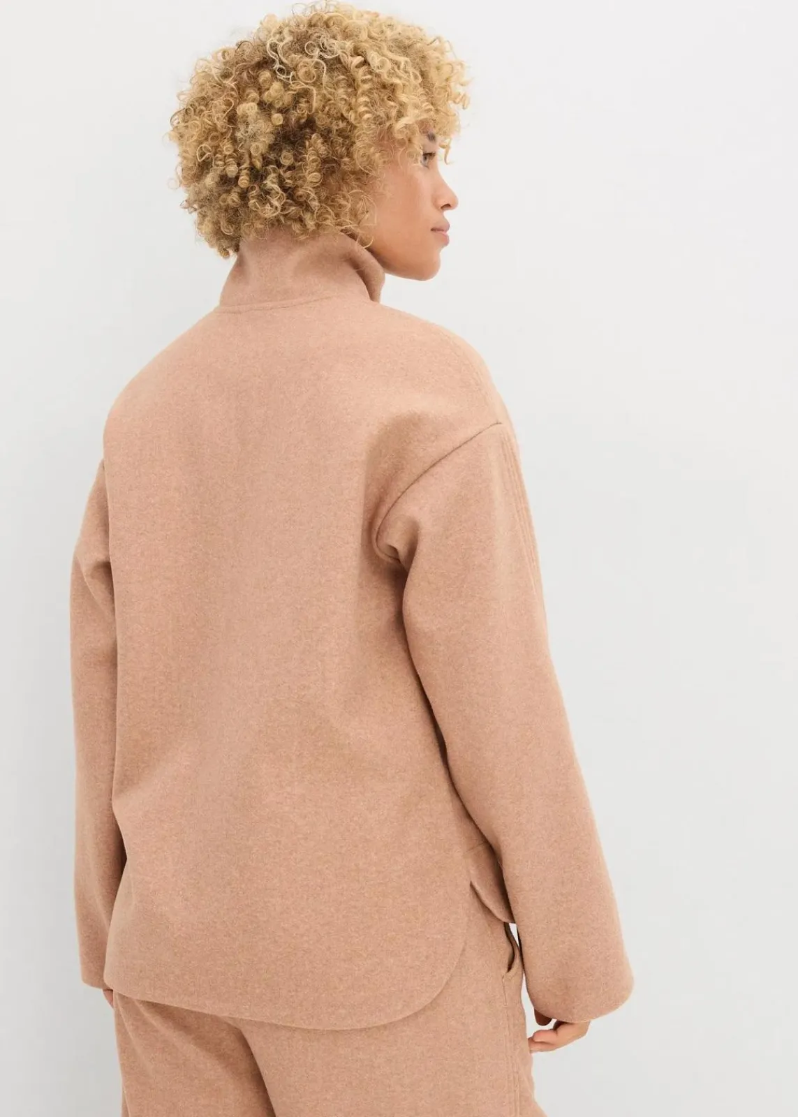 bonprix Bekleidung·Blusen & Tuniken|Zweiteiler & Sets^Oversize Pullover in Wolloptik schokosorbet meliert