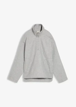 bonprix Sweat|Zweiteiler & Sets^Oversize Pullover in Wolloptik schattengrau meliert