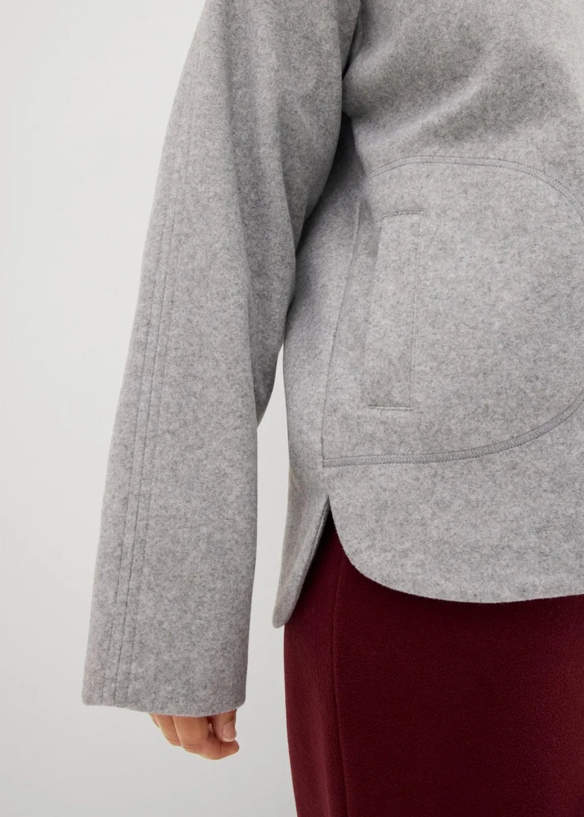 bonprix Sweat|Zweiteiler & Sets^Oversize Pullover in Wolloptik schattengrau meliert