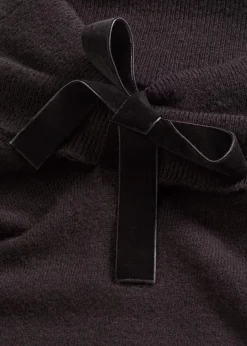 bonprix Pullover & Strickjacken|Strickmode^Oversize Pullover mit Camrenausschnitt schwarz