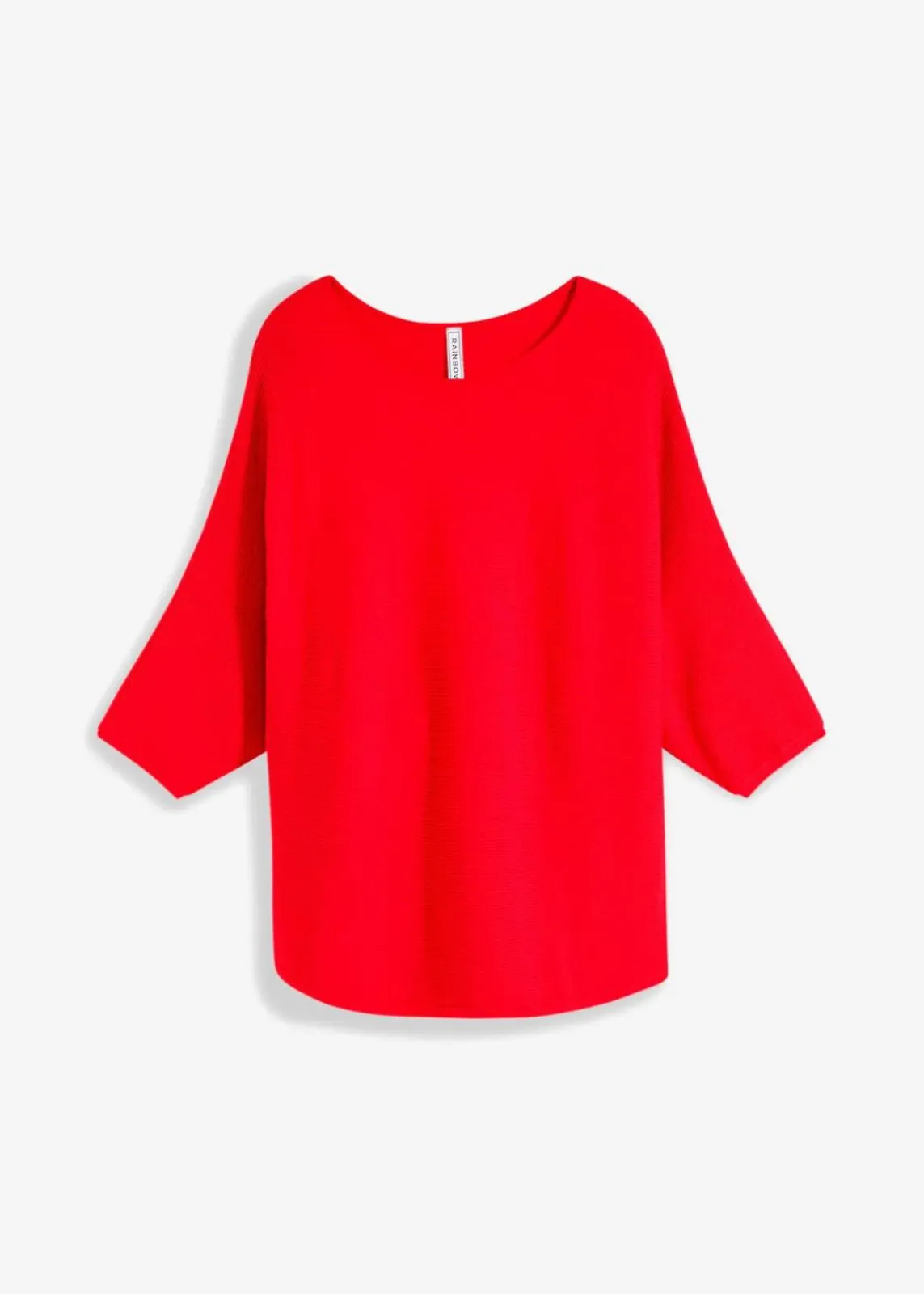 bonprix Bekleidung·Umstandsmode|Bekleidung·Jeans^Oversize Ripp-Pullover aus Viskose-Mix erdbeere