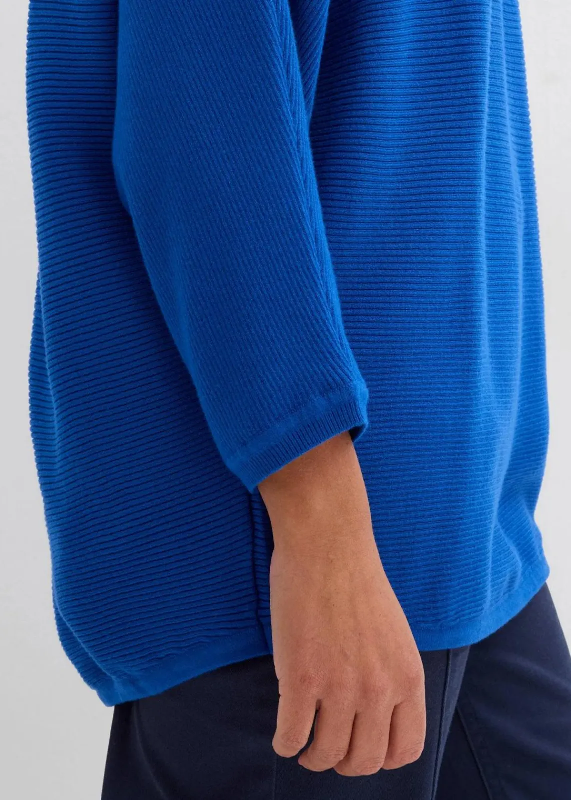 bonprix Strickmode|Pullover & Strickjacken^Oversize Ripp-Pullover aus Viskose-Mix arktikblau