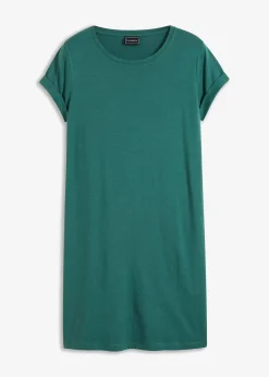 bonprix Kleider|Nachhaltigere Materialien^Oversize Shirtkleid mattgrün