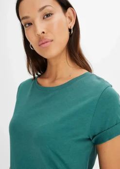 bonprix Kleider|Nachhaltigere Materialien^Oversize Shirtkleid mattgrün