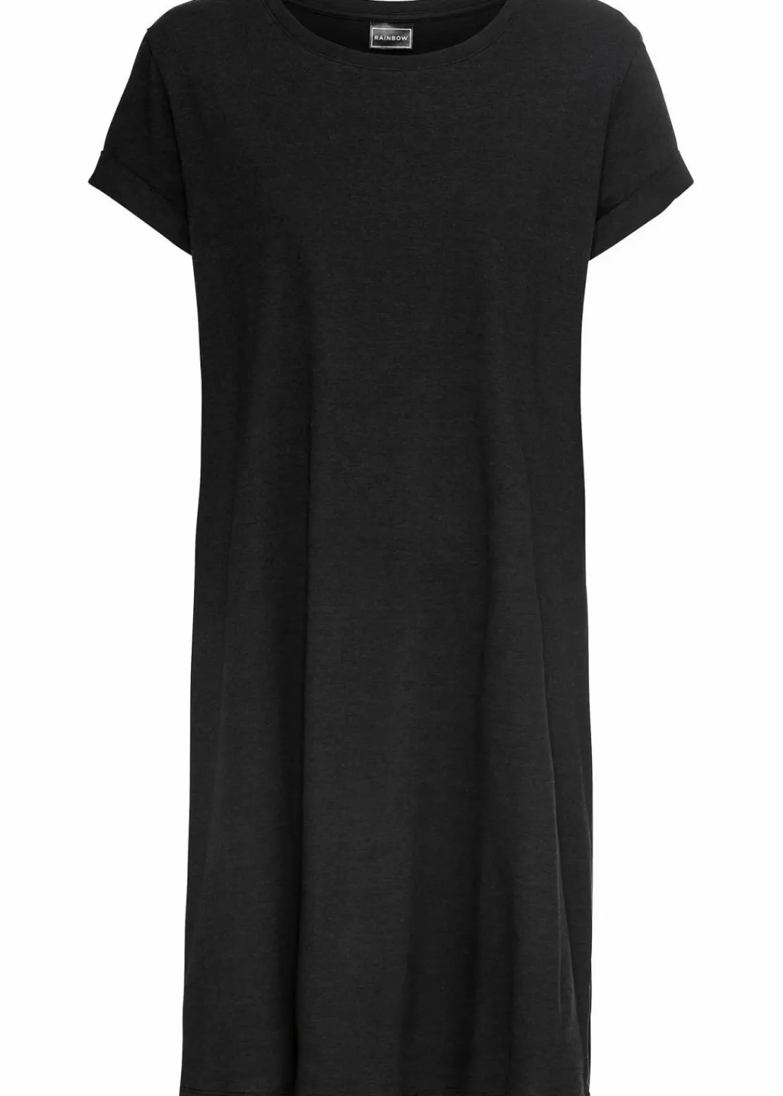 bonprix Basics|Nachhaltigere Materialien^Oversize Shirtkleid schwarz