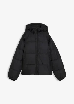 bonprix Nachhaltigere Materialien|Jacken & Mäntel^Oversize Steppjacke schwarz