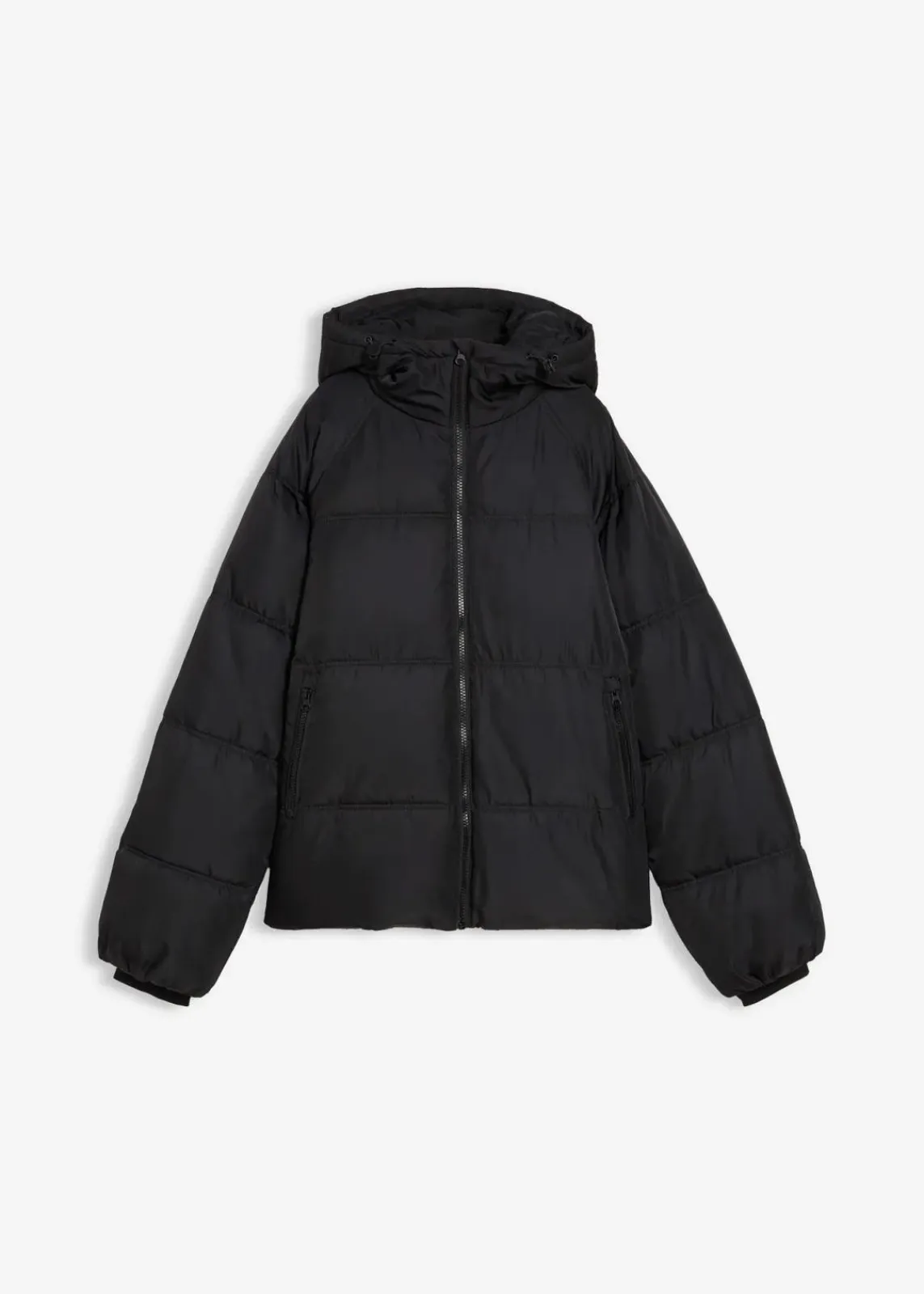 bonprix Nachhaltigere Materialien|Jacken & Mäntel^Oversize Steppjacke schwarz