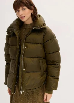 bonprix Bekleidung·Hosen|Jacken & Mäntel^Oversize Steppjacke erdoliv