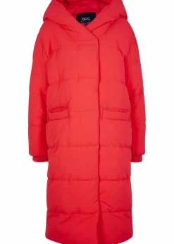 bonprix Jacken & Mäntel|Nachhaltigere Materialien^Oversize Steppmantel tomatenrot