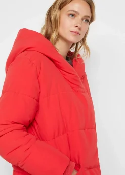 bonprix Jacken & Mäntel|Nachhaltigere Materialien^Oversize Steppmantel tomatenrot
