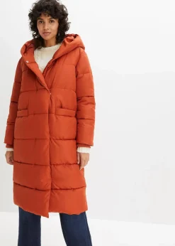 bonprix Jacken & Mäntel|Nachhaltigere Materialien^Oversize Steppmantel rostbraun