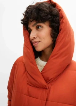 bonprix Jacken & Mäntel|Nachhaltigere Materialien^Oversize Steppmantel rostbraun