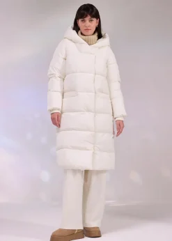 bonprix Jacken & Mäntel|Nachhaltigere Materialien^Oversize Steppmantel perlweiß